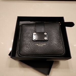 Rag & Bone Black Leather Wallet